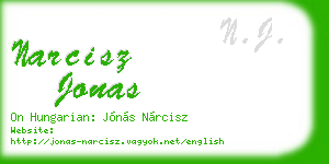 narcisz jonas business card